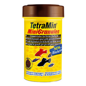 Основной корм для некрупных аквариумных рыб Tetra Min Mini Granules, гранулы, 100мл