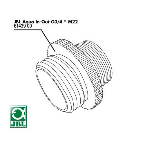 JBL Aqua In-Out Metall Adapter G3/4 M28/M22 - Металлический переходник G3/4 M28/M22 JBL Aqua In-Out