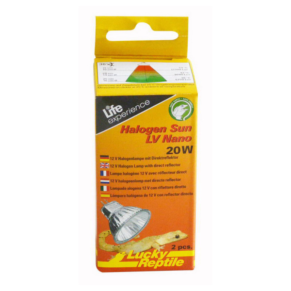 Лампа галогеновая LUCKY REPTILE Sun Nano для террариумов, 20Вт (2шт.)