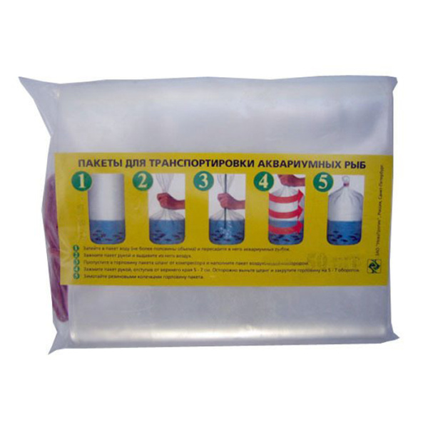 Пакет для транспортировки рыб, ширина 22см (НеваТропик)