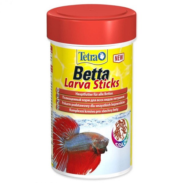 Корм для лабиринтовых Tetra Betta Larva Sticks 100 мл в форме мотыля