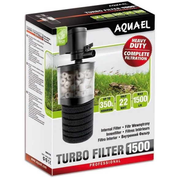 Фильтр внутренний AQUAEL Турбо 1500, h.max 1,6м  (до 350 л)