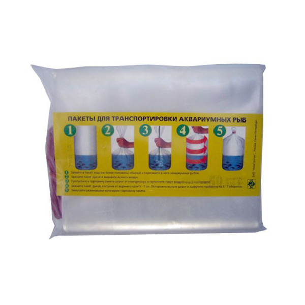 Пакет для транспортировки рыб, ширина 24см (НеваТропик)