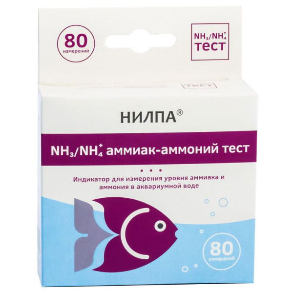 Тест Нилпа для измерения уровня аммиака и аммония NH3/NH4 (80 измерений)