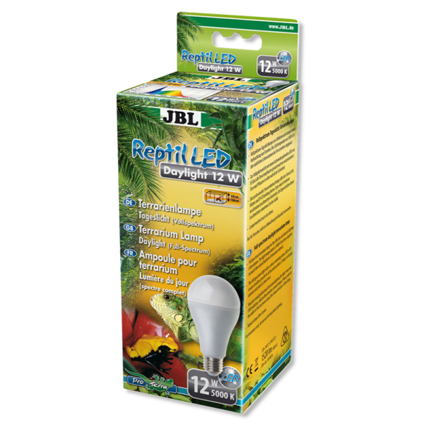 Лампа светодиодная JBL дневного света для террариумов Reptil LED Daylight, 12 Вт, 5000К (Е27)
